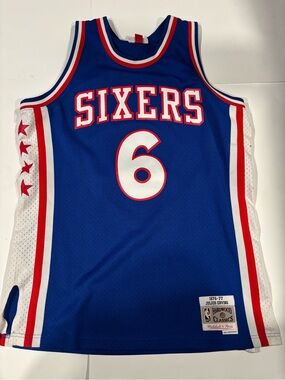 Mitchell & Ness Julius Erving #6 76ers Swingman Jersey Blue Men’s/ Medium NBA